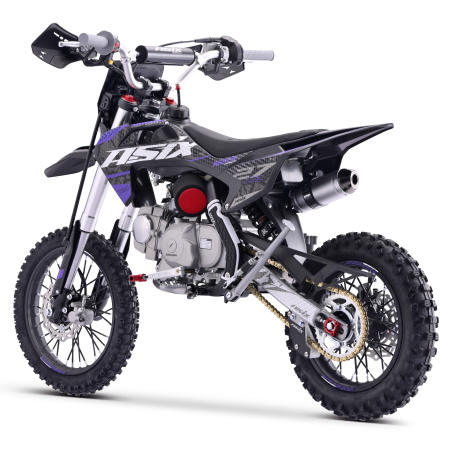 Motocicleta cross copii,Asix XB27 110cc,14/12,far,pornire electromotor,automat,negru-violet [4]