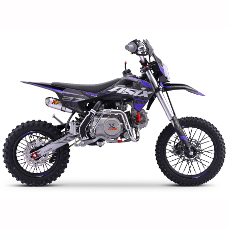 Motocicleta cross copii,Asix XB27 110cc,14/12,far,pornire electromotor,automat,negru-violet [3]