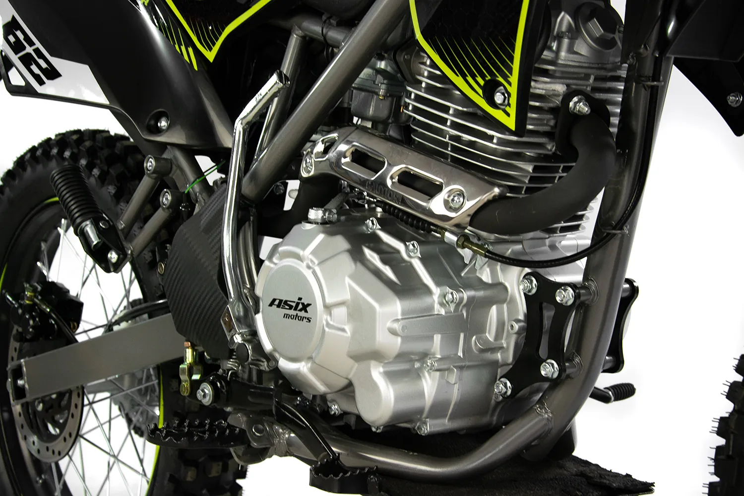 Motocicleta Cross/Enduro Asix Defender XB82, 250cc, roti 21/18", culoare galben/albastru, pornire electric/picior [19]