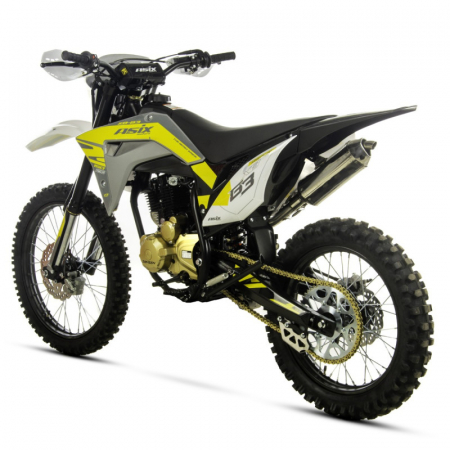 Motocicleta Cross/Enduro Asix XB83 150cc, roti 21/18, culoare gri/galben, pornire electromotor [2]