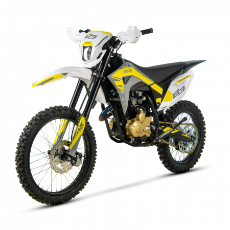 Motocicleta Cross/Enduro Asix XB83, 250cc, roti 21/18, culoare gri-galben, pornire electromotor [3]