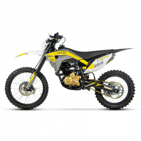 Motocicleta Cross/Enduro Asix XB83, 250cc, roti 21/18, culoare gri-galben, pornire electromotor [4]