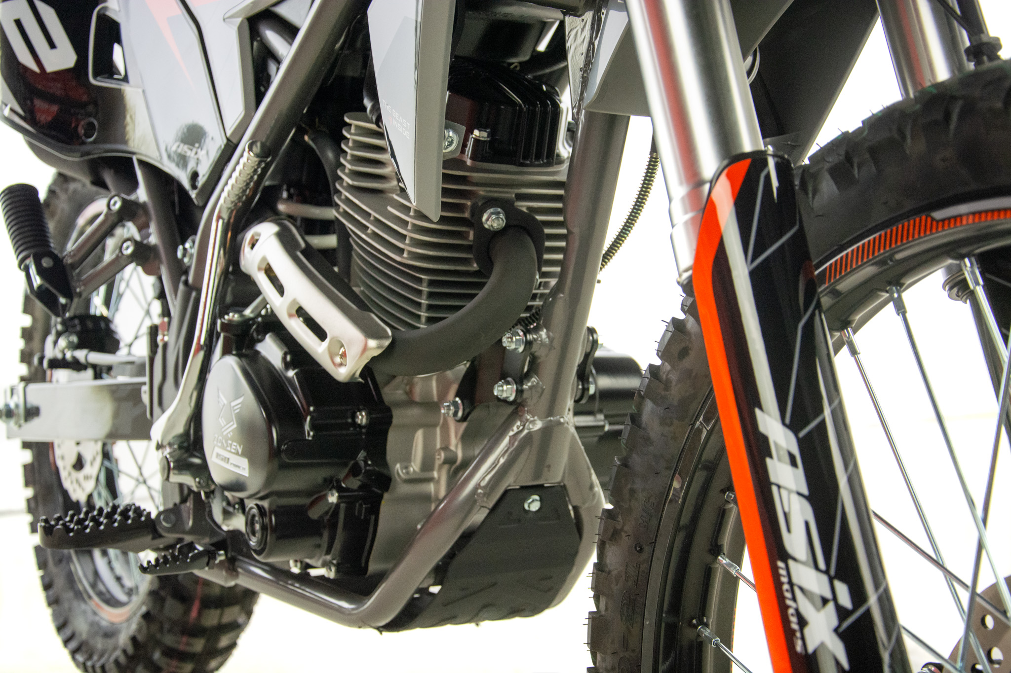 Motocicleta Cross/Enduro Asix XB72 A1, 150cc, roti 21/18, culoare negru/lime, pornire electrica [7]