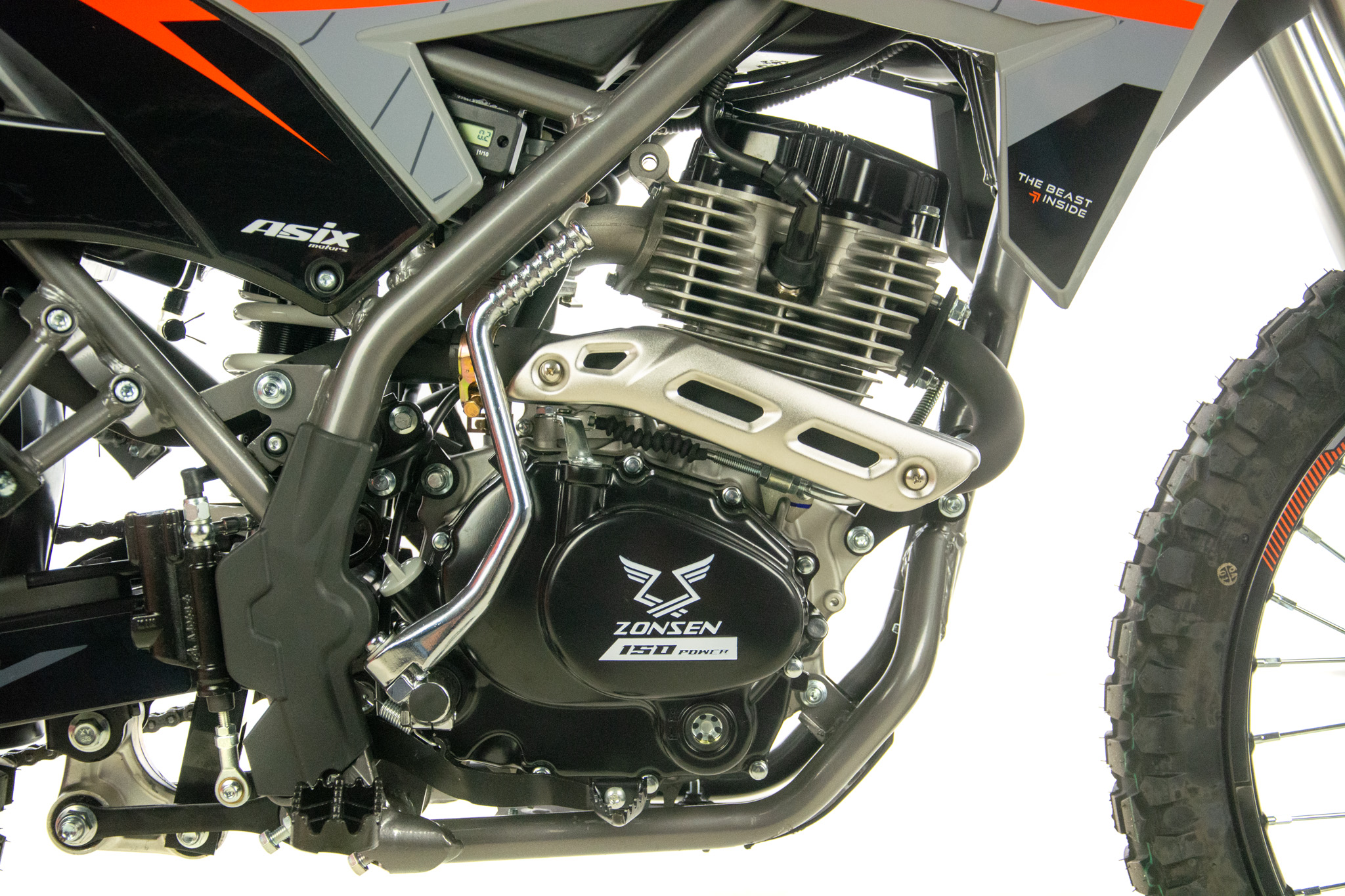 Motocicleta Cross/Enduro Asix XB72 A1, 150cc, roti 21/18, culoare negru/lime, pornire electrica [18]