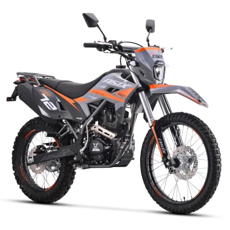 Motocicleta Cross/Enduro Asix XB72 A1, 150cc, roti 21/18, culoare gri/portocaliu, pornire electrica [5]