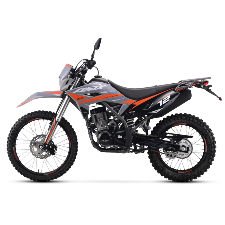 Motocicleta Cross/Enduro Asix XB72 A1, 150cc, roti 21/18, culoare gri/portocaliu, pornire electrica [1]