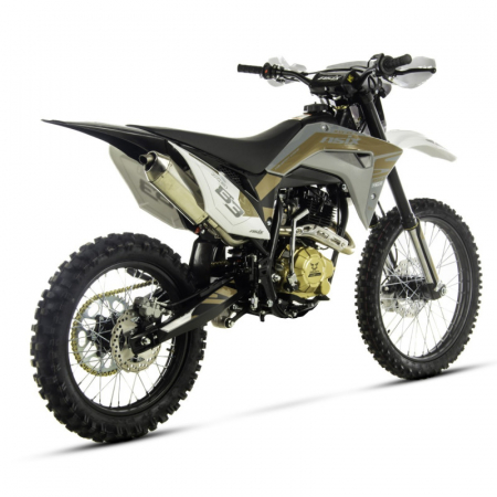 Motocicleta Cross/Enduro Asix XB83 150cc, roti 21/18, culoare gri/maro, pornire electromotor [3]