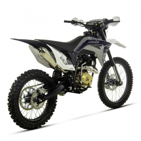 Motocicleta Cross/Enduro Asix XB83 150cc, roti 21/18, culoare gri/albastru, pornire electromotor [3]