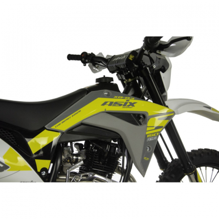 Motocicleta Cross/Enduro Asix XB83 150cc, roti 21/18, culoare gri/albastru, pornire electromotor [14]