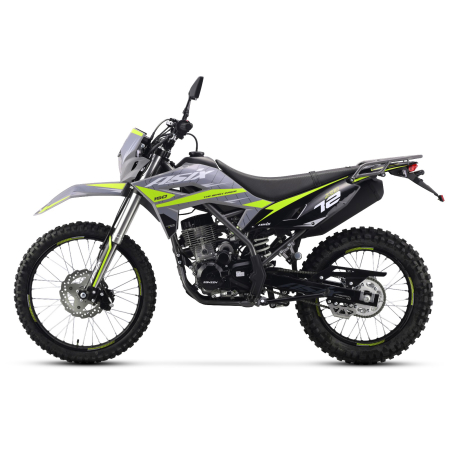 Motocicleta Cross/Enduro Asix XB72 A1, 150cc, roti 21/18, culoare negru/lime, pornire electrica [1]