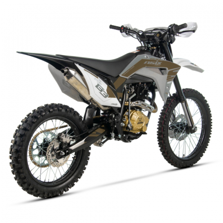 Motocicleta Cross/Enduro Asix XB83, 250cc, roti 21/18, culoare gri-maro, pornire electromotor [3]