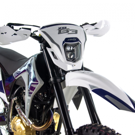 Motocicleta Cross/Enduro Asix XB83, 250cc, roti 21/18, culoare gri-albastru, pornire electromotor [4]