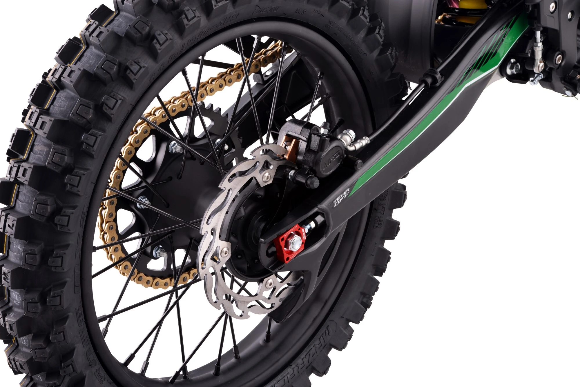 Motocicleta Cross/Enduro Asix XT97, 300cc, roti 21/18", culoare negru/verde, pornire electric/picior [11]