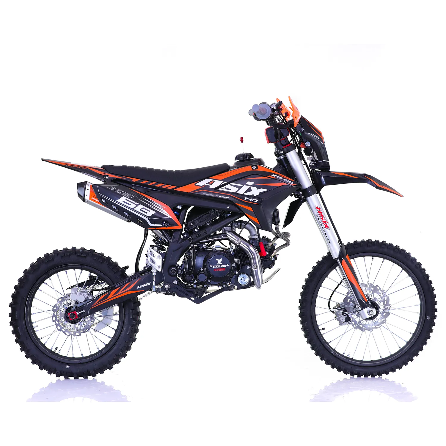 Motocicleta Enduro/Cross Asix XB68, 140cc, 4T, roti 19"/16", pornire electromotor, culoare negru/portocaliu [1]