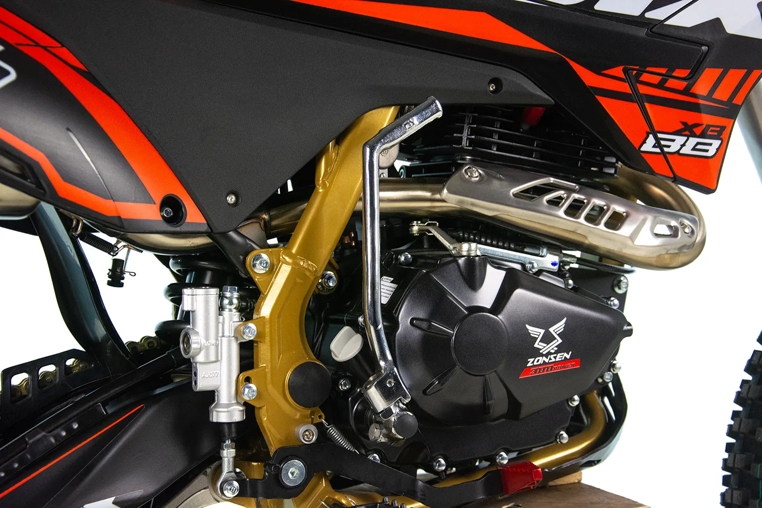 Motocicleta Cross/Enduro Asix XB88, 300cc, roti 21/18", culoare negru/portocaliu, pornire electric/picior [11]