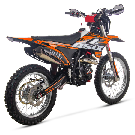 Motocicleta Cross/Enduro Asix XB88 A3, 300cc, roti 21/18", culoare negru/portocaliu, pornire electric/picior [2]