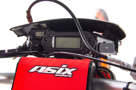 Motocicleta Cross/Enduro Asix XB88 A3, 300cc, roti 21/18", culoare negru/portocaliu, pornire electric/picior [15]