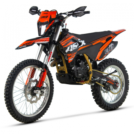 Motocicleta Cross/Enduro Asix XB88 A2, 250cc, roti 21/18", culoare negru/portocaliu, pornire electric/picior [1]