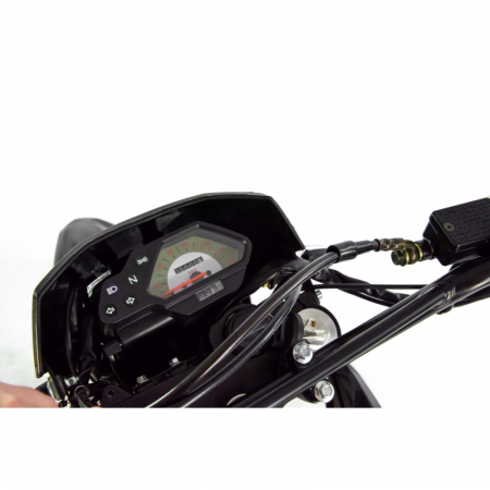 Motocicleta Cross/Enduro Asix XB72, 150cc, roti 19/16", culoare negru/lime, pornire electric/picior [7]
