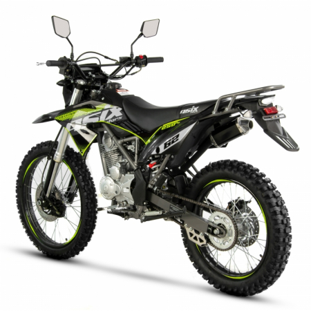 Motocicleta Cross/Enduro Asix XB72, 150cc, roti 19/16", culoare negru/lime, pornire electric/picior [2]