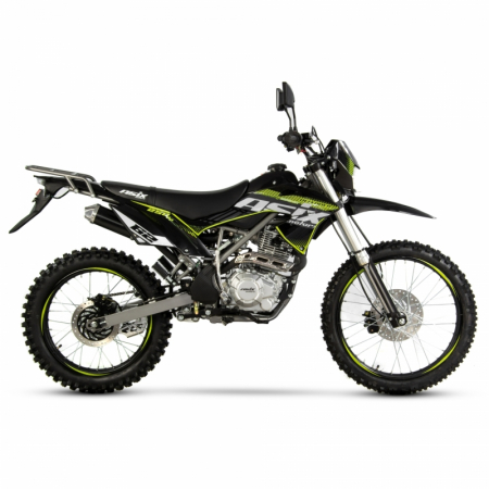 Motocicleta Cross/Enduro Asix XB72, 150cc, roti 19/16", culoare negru/lime, pornire electric/picior [1]