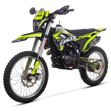 Motocicleta Cross/Enduro Asix XB88 A3, 250cc, roti 21/18", culoare negru/lime, pornire electric/picior [5]