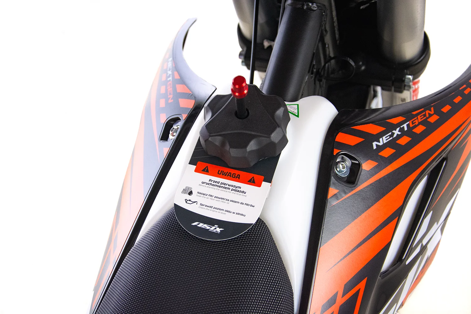 Motocicleta Cross/Enduro Asix XB88 A3, 250cc, roti 21/18", culoare negru/lime, pornire electric/picior [15]