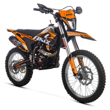 Motocicleta Cross/Enduro Asix XB88 A3, 250cc, roti 21/18", culoare negru/portocaliu, pornire electric/picior [5]