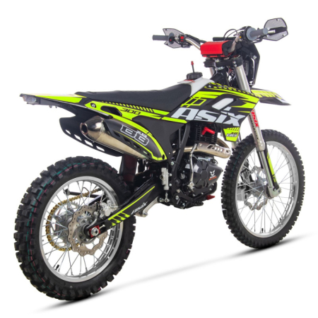 Motocicleta Cross/Enduro Asix XB88 A3, 300cc, roti 21/18", culoare negru/lime, pornire electric/picior [2]