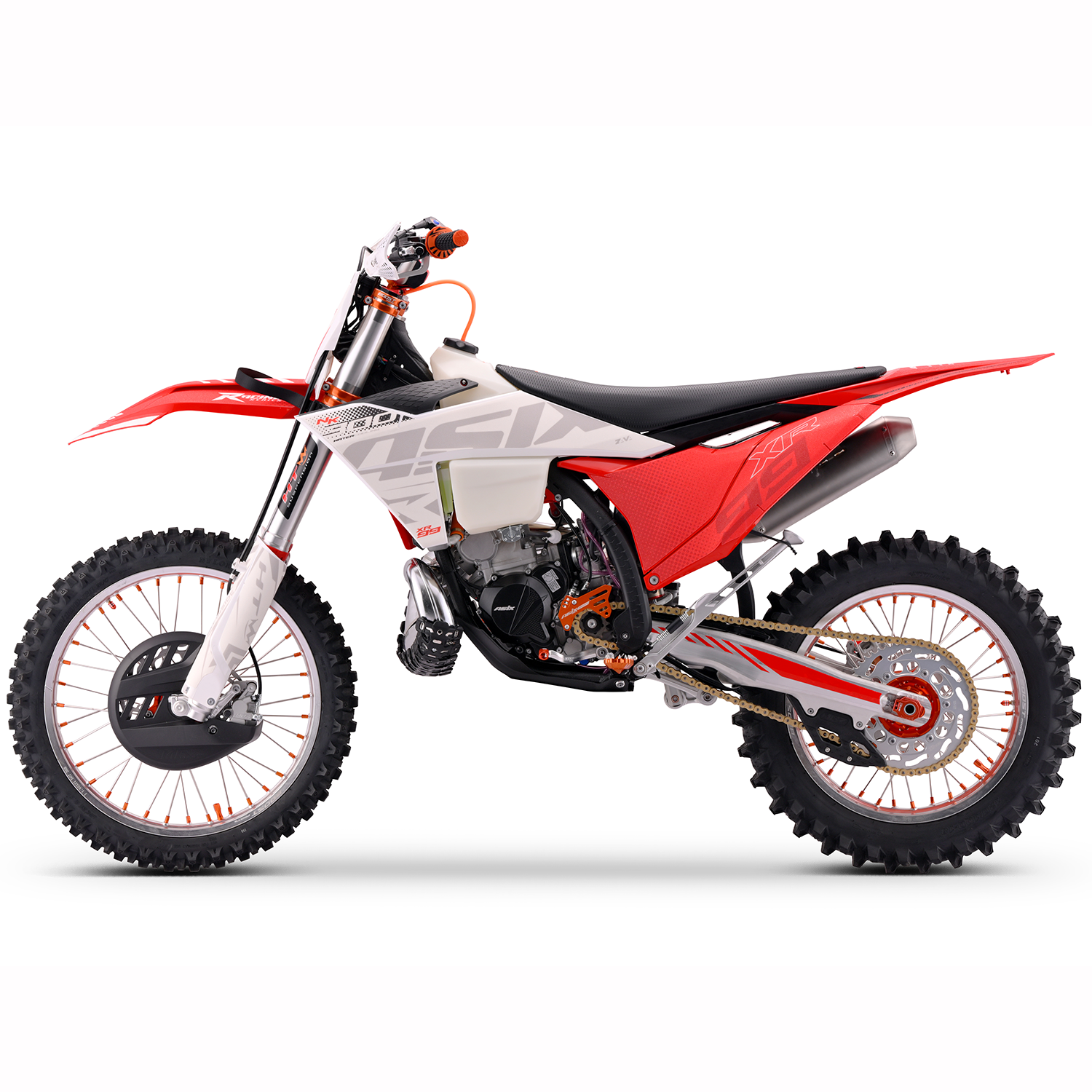 Motocicleta Cross/Enduro Asix XR99, 300cc, 2T, roti 21/19, pornire electric, rosu-alb [4]