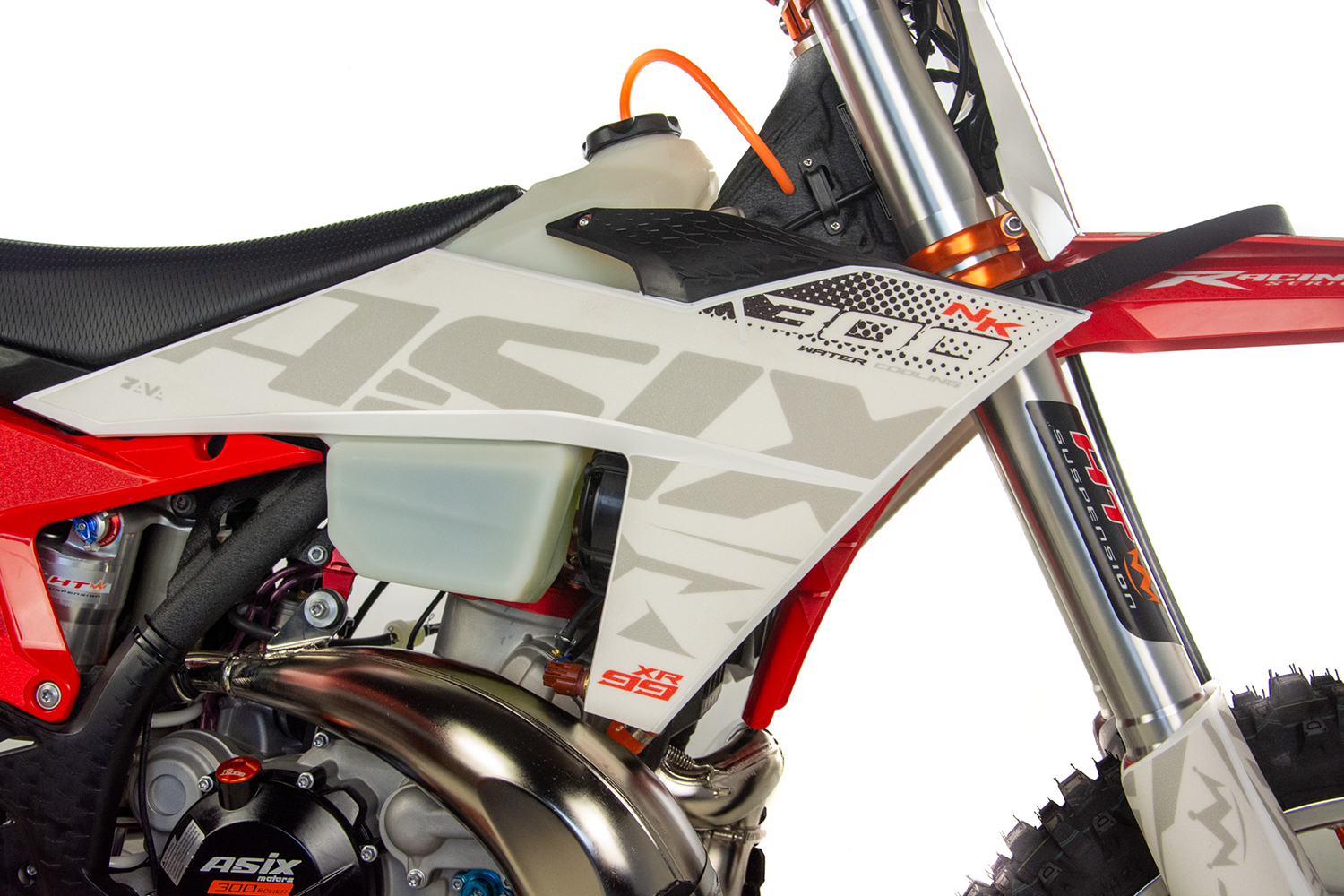 Motocicleta Cross/Enduro Asix XR99, 300cc, 2T, roti 21/18, pornire electric, rosu-alb - Copie [10]