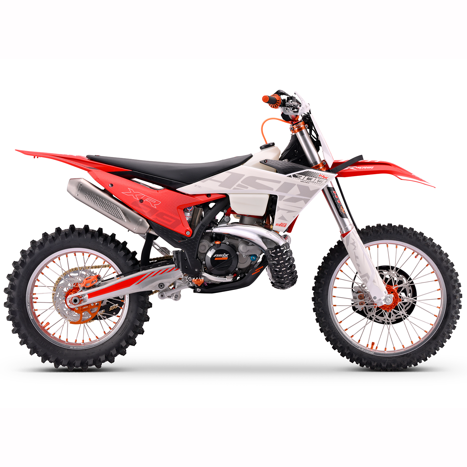 Motocicleta Cross/Enduro Asix XR99, 300cc, 2T, roti 21/19, pornire electric, rosu-alb [1]