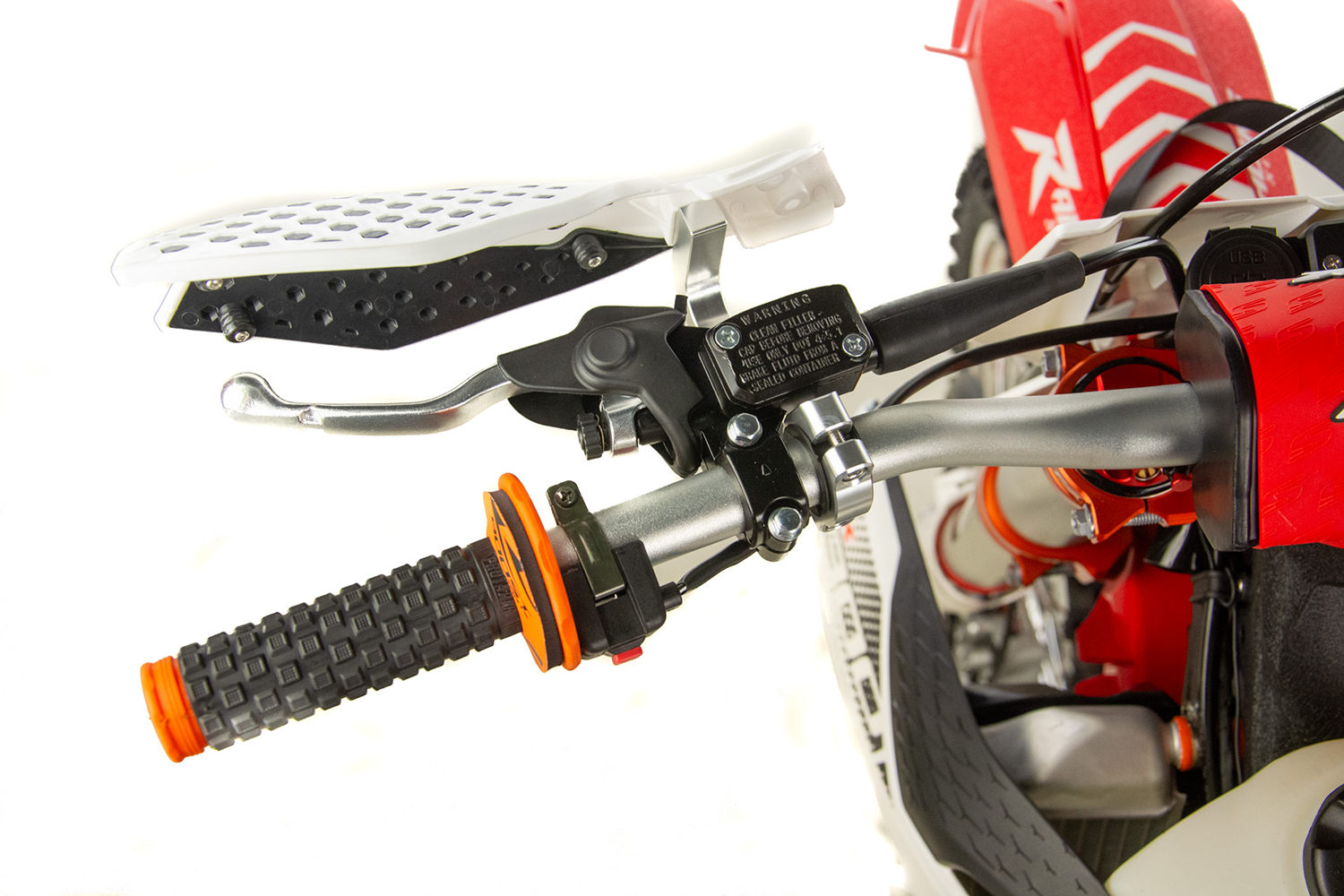 Motocicleta Cross/Enduro Asix XR99, 300cc, 2T, roti 21/18, pornire electric, rosu-alb - Copie [23]