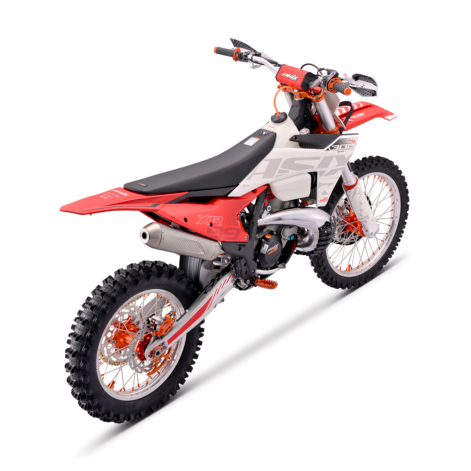 Motocicleta Cross/Enduro Asix XR99, 300cc, 2T, roti 21/19, pornire electric, rosu-alb [6]