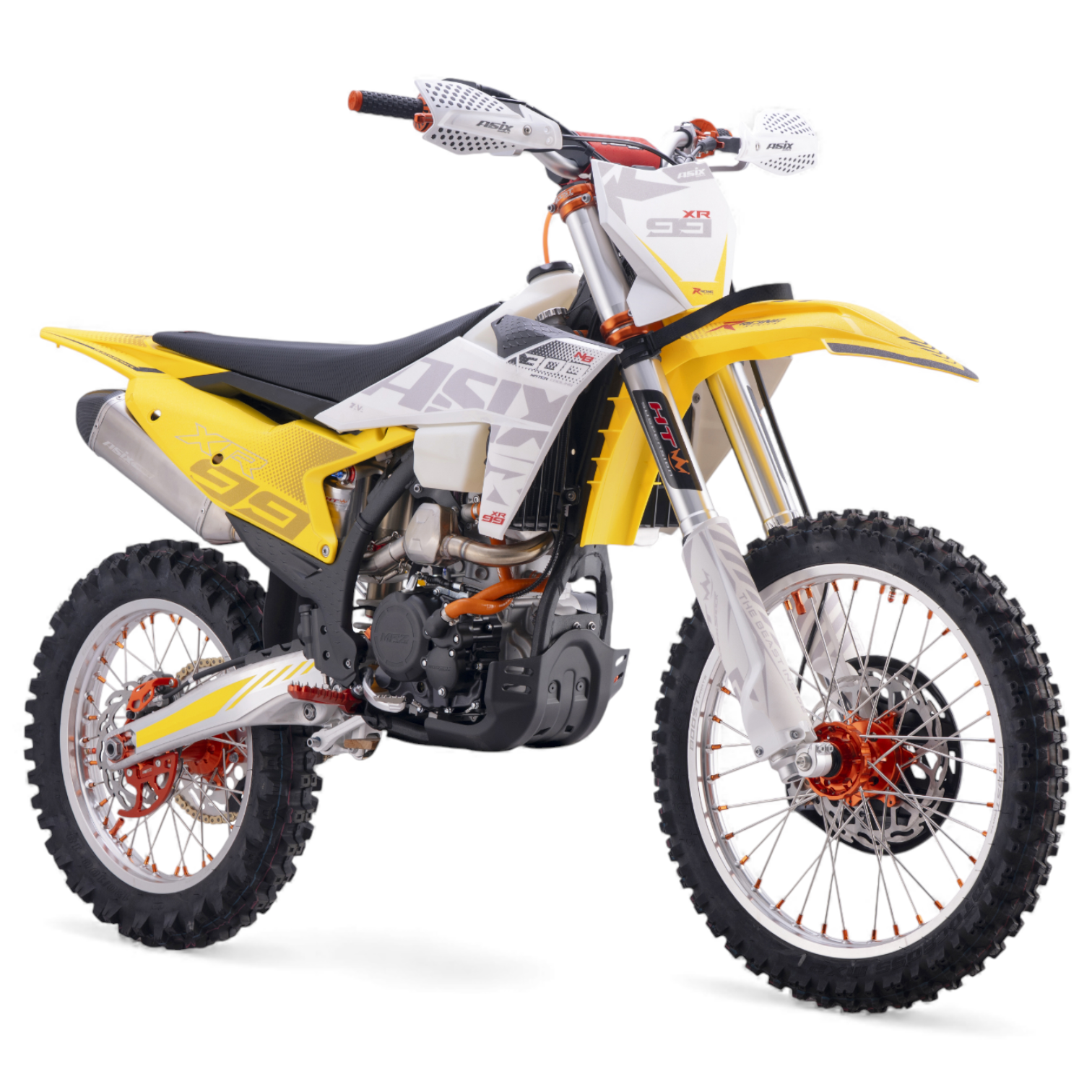 Motociclete & ATV - Motocicleta Cross/Enduro Asix XR99, 300cc, 2T, roti 21/18, pornire electric, rosu-alb - Copie