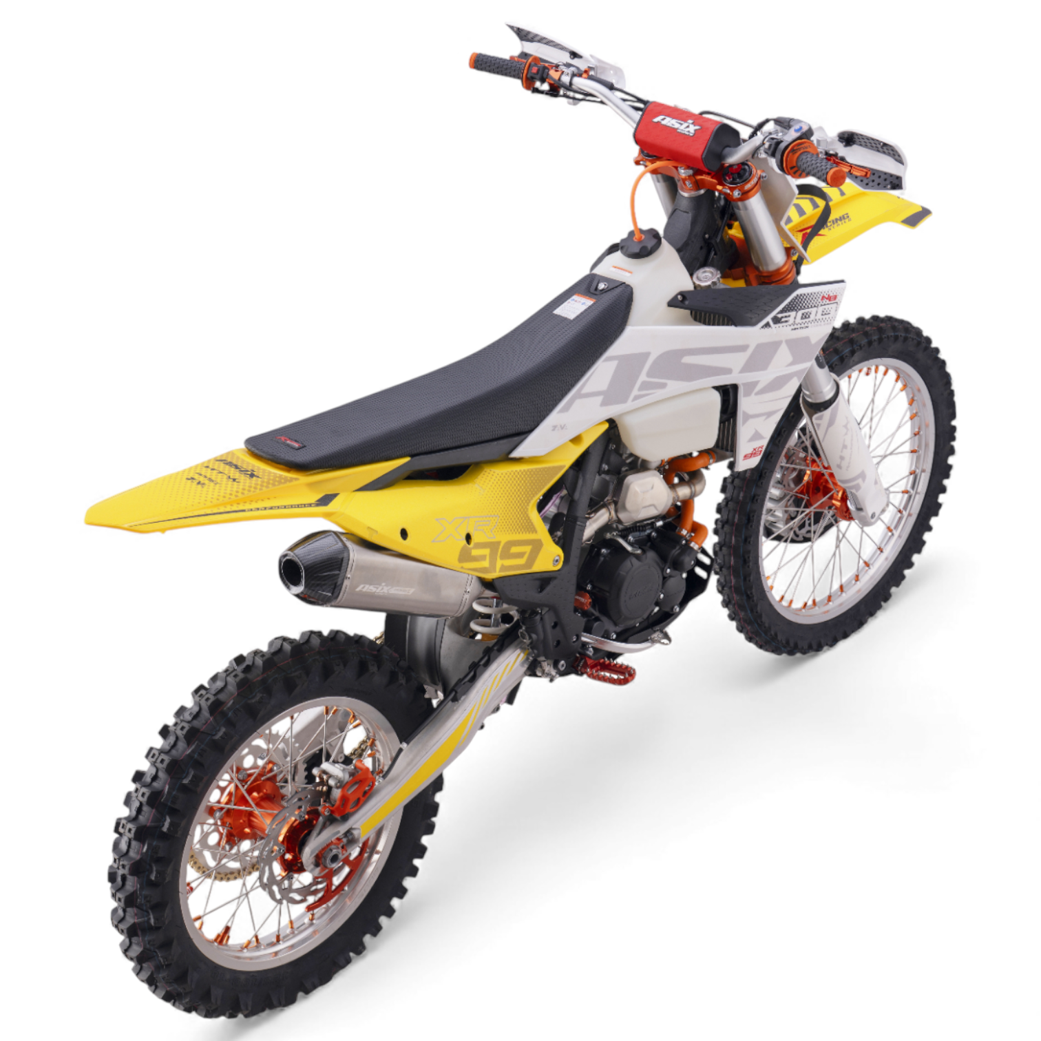 Motocicleta Cross/Enduro Asix XR99, 300cc, 2T, roti 21/18, pornire electric, rosu-alb - Copie [2]