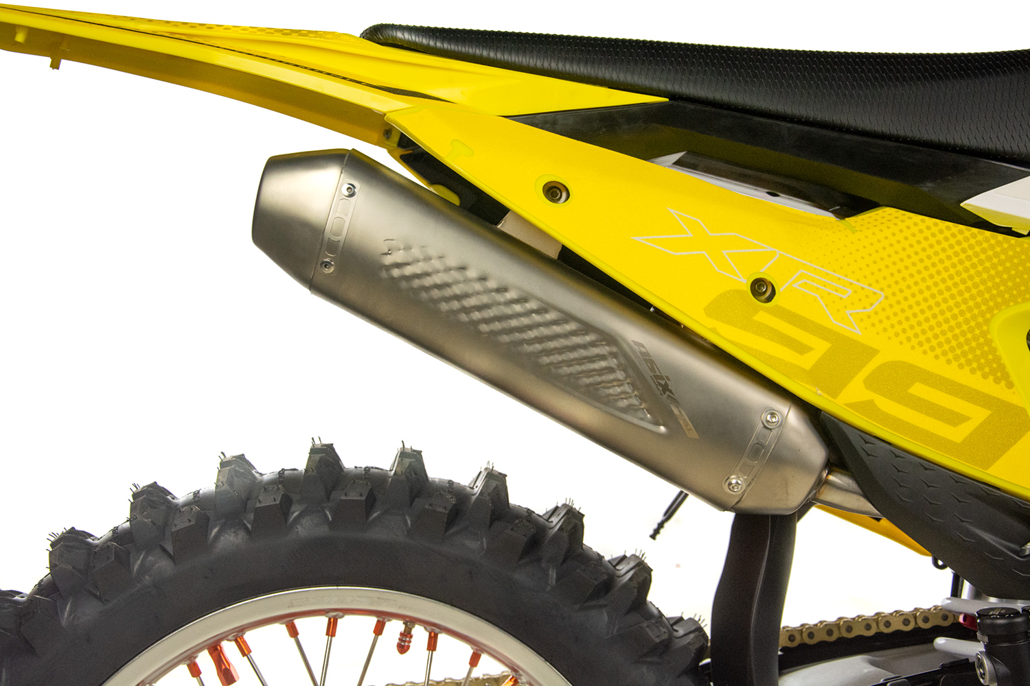 Motocicleta Cross/Enduro Asix XR99 2T, 250cc, roti 21/18", pornire electric, racire apa, culoare alb/rosu [36]