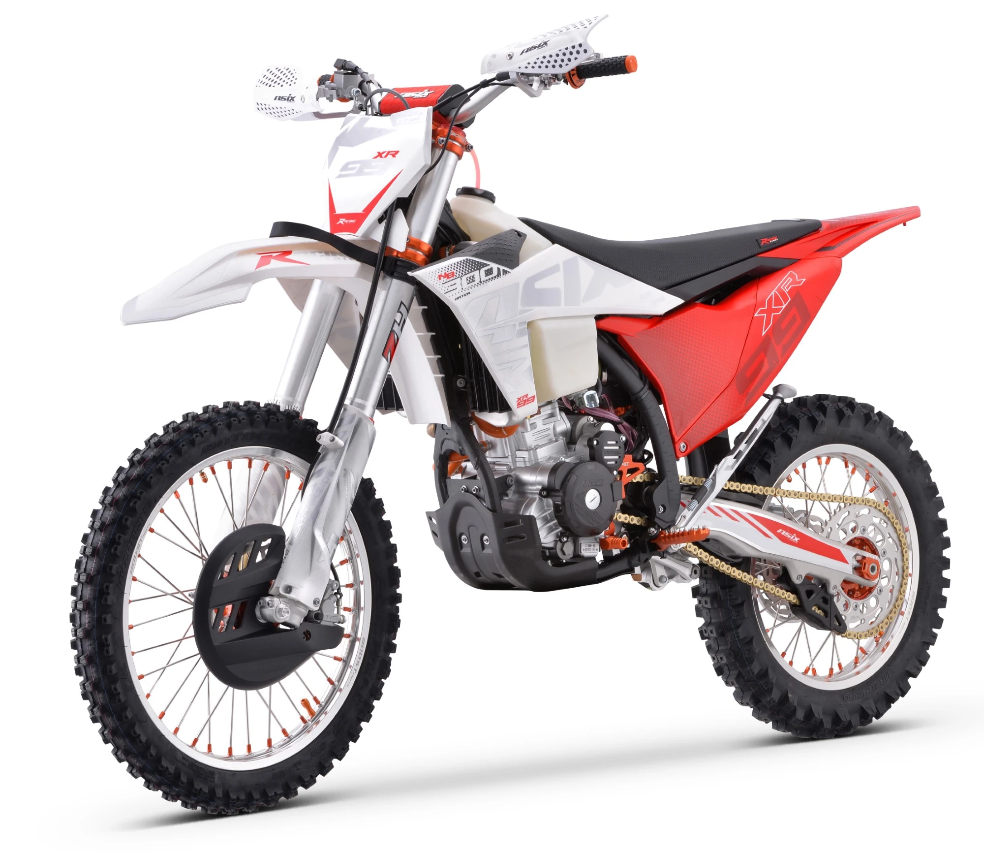 Motocicleta Cross/Enduro Asix XR99, 300cc, roti 21/18", culoare alb/rosu, pornire electric [3]