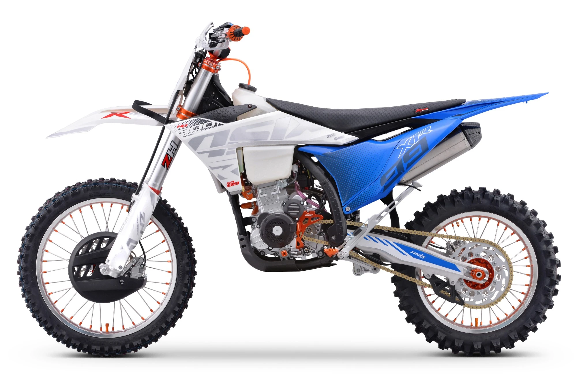 Motocicleta Cross/Enduro Asix XR99, 300cc, roti 21/18", culoare alb/albastru, pornire electric [1]