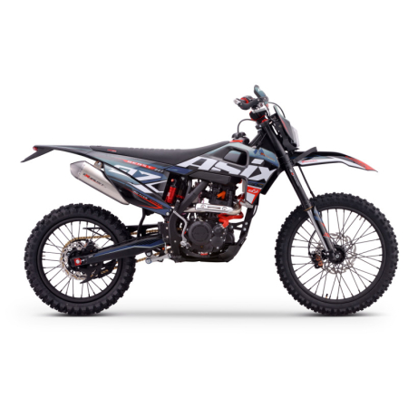Motocicleta Cross/Enduro Asix XT97, 300cc, roti 21/18", culoare negru/grafit, pornire electric/picior [1]