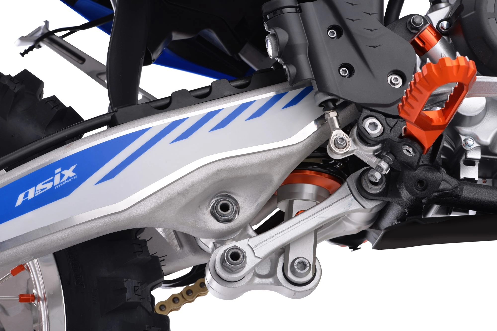 Motocicleta Cross/Enduro Asix XR99, 300cc, roti 21/18", culoare alb/albastru, pornire electric [19]