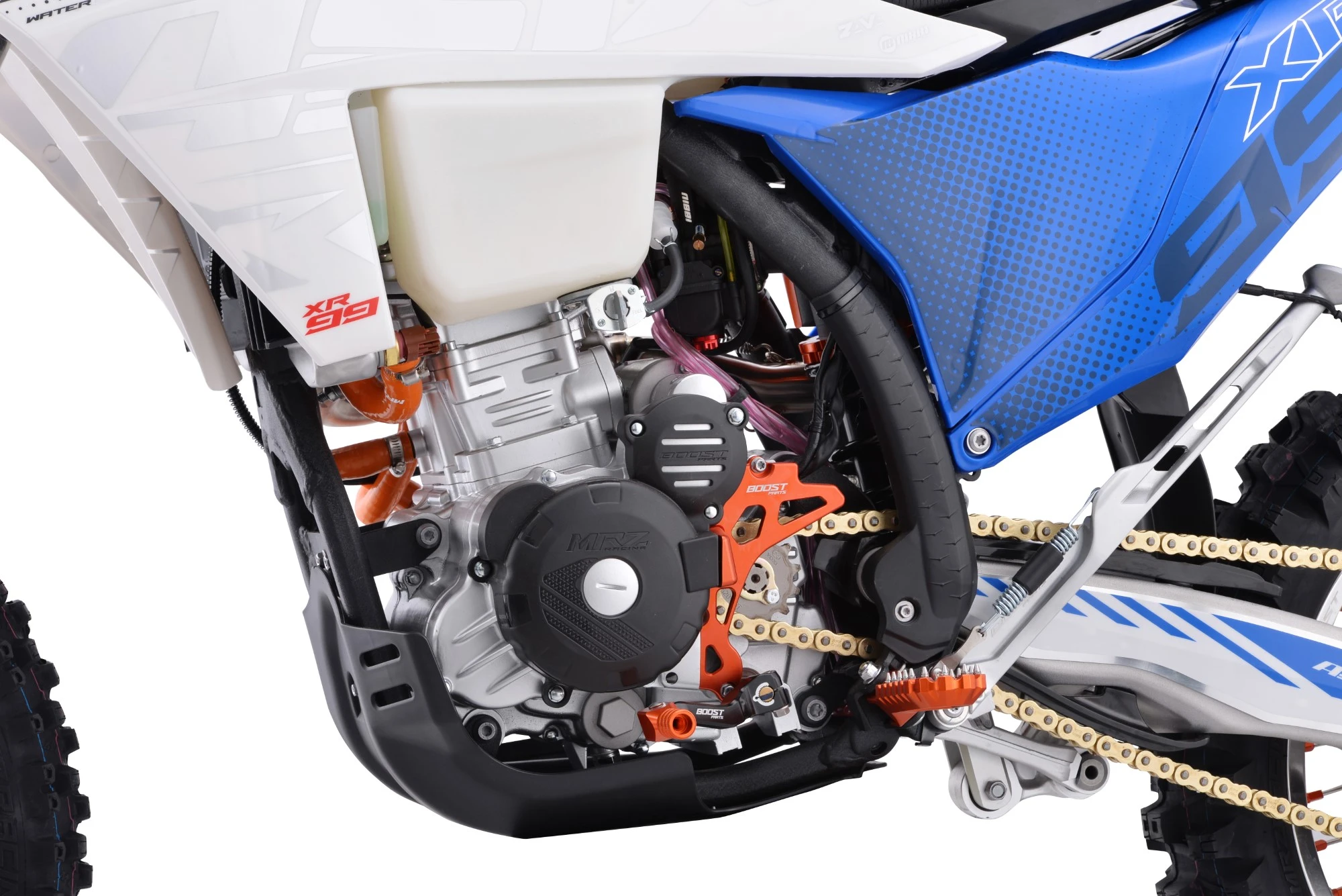 Motocicleta Cross/Enduro Asix XR99, 300cc, roti 21/18", culoare alb/albastru, pornire electric [12]