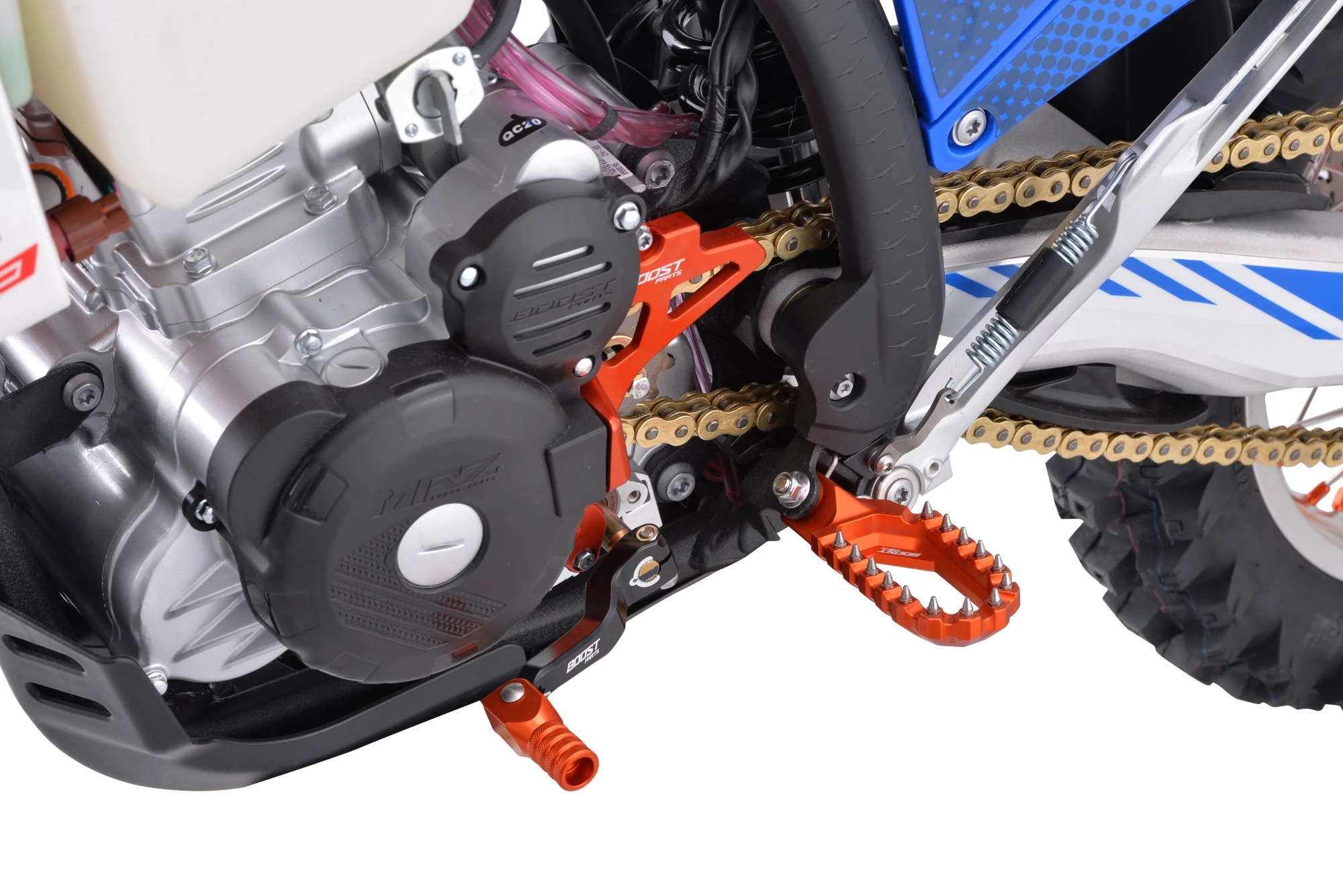 Motocicleta Cross/Enduro Asix XR99, 300cc, roti 21/18", culoare alb/albastru, pornire electric [13]