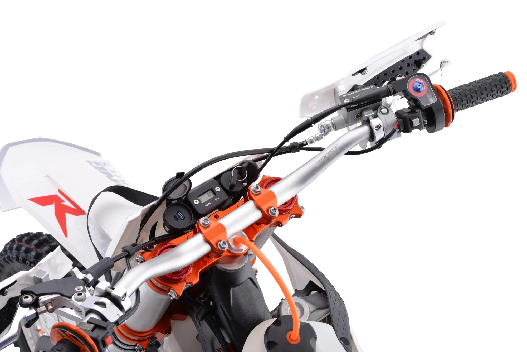 Motocicleta Cross/Enduro Asix XR99, 300cc, roti 21/18", culoare alb/albastru, pornire electric [10]