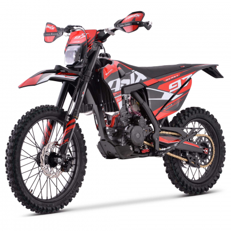 Motocicleta Cross/Enduro Asix XT97, 300cc, roti 21/18", culoare negru/rosu, pornire electric/picior [3]