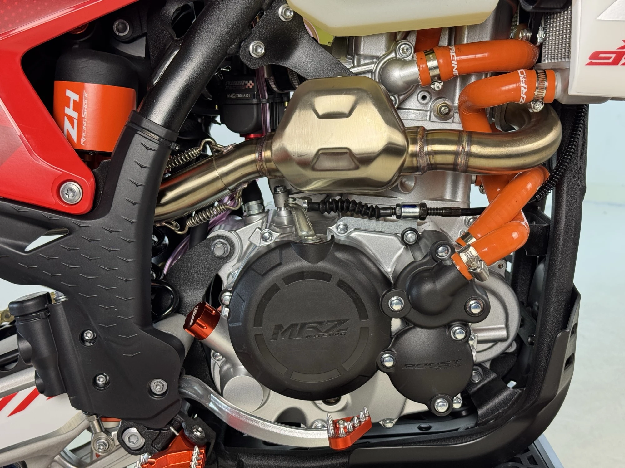 Motocicleta Cross/Enduro Asix XR99, 300cc, roti 21/18", culoare alb/albastru, pornire electric [22]