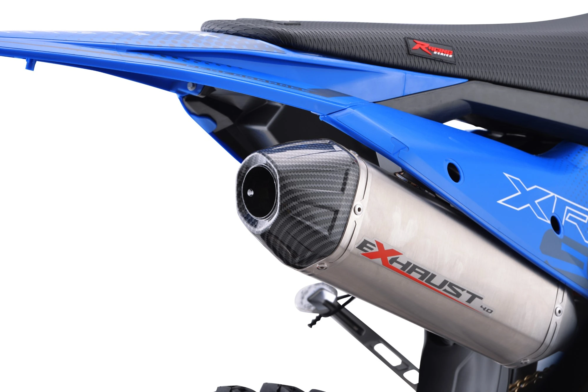 Motocicleta Cross/Enduro Asix XR99, 300cc, roti 21/18", culoare alb/albastru, pornire electric [18]