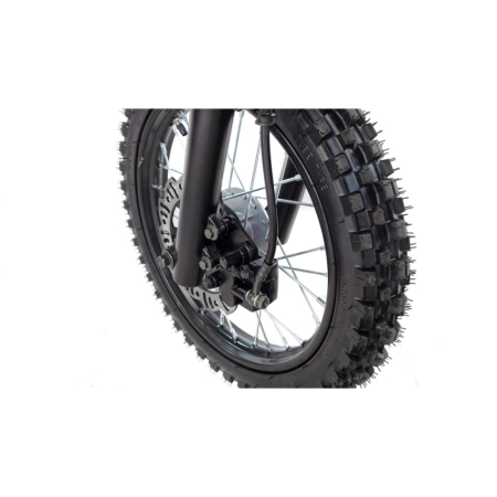 Motocicleta Cross/Enduro copii 4T XTR 607M, 125cc, roti 14/12, pornire electromotor, transmisie automata, culoare negru/verde [7]