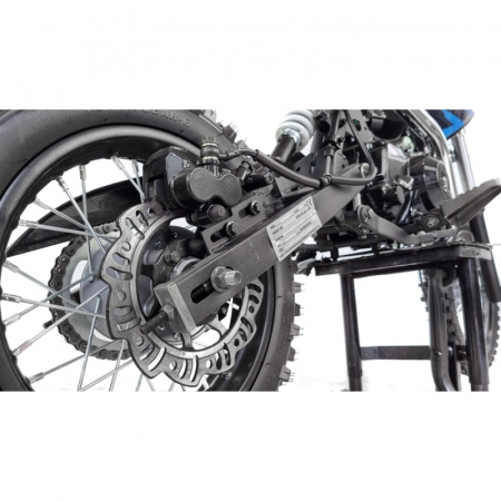 Motocicleta Cross/Enduro copii 4T XTR 607M, 125cc, roti 14/12, pornire pedala starter, pedala schimbator, culoare negru/rosu [6]