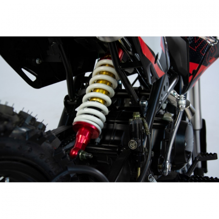 Motocicleta Cross/Enduro copii 4T XTR 616, 125cc, roti 17/14, pornire electric + pedala, culoare negru/rosu [6]